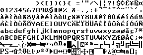 [3270 terminal font]